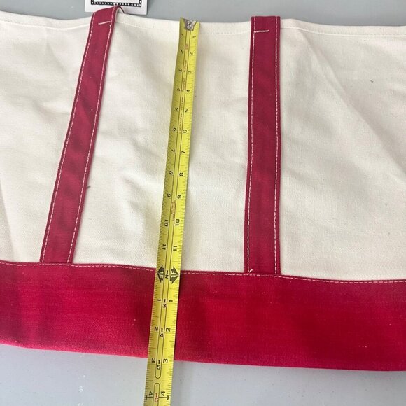 Canvas Tote Bag With Red Trim "Let Life Be A Wag" Design - Picture 5 of 7